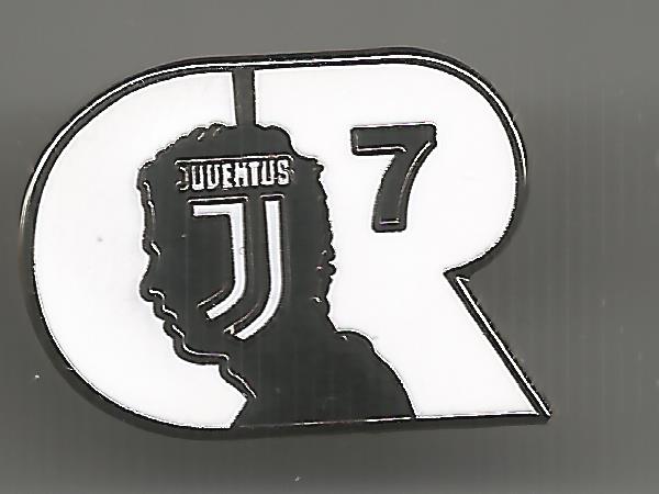 Badge Juventus CR7 Cristiano Ronaldo white